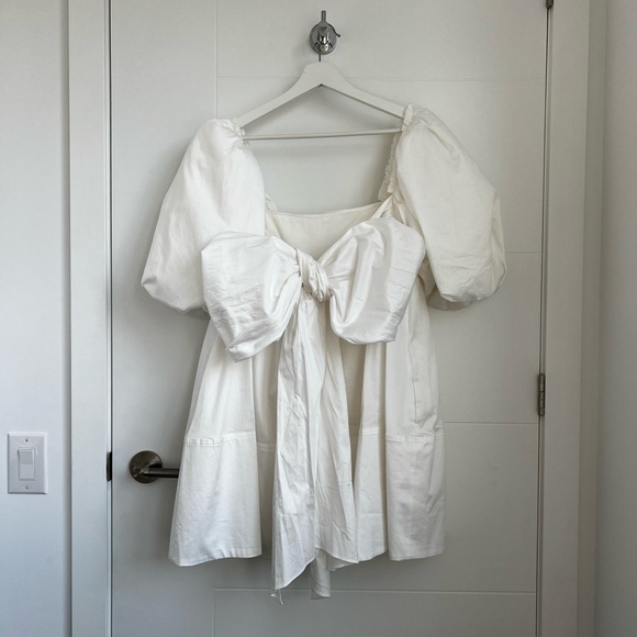 Aje casabianca mini dress, white, UK8/US4 - Picture 3 of 7